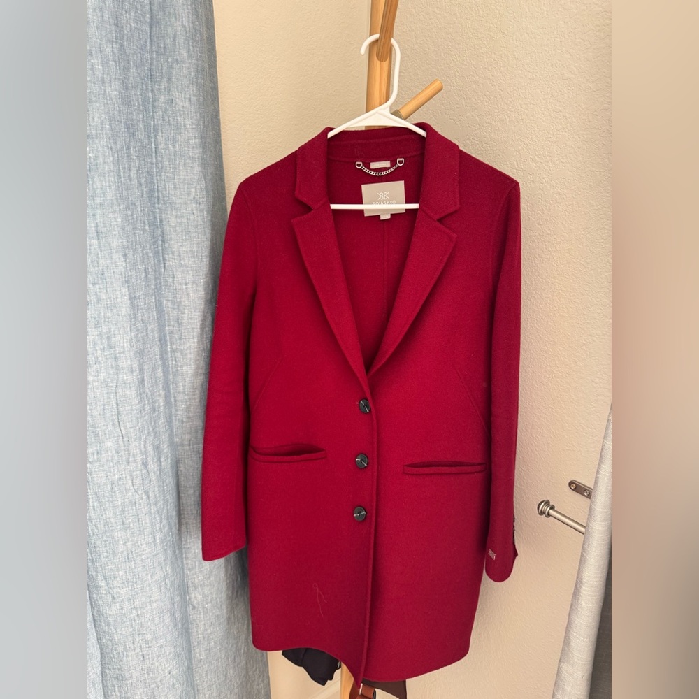 Soia & Kyo Red Wool Coat